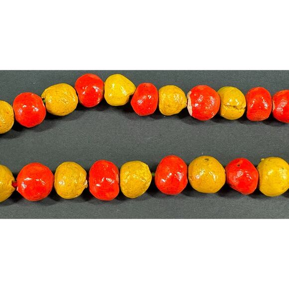 Vintage Ethnic Handmade Clay Bead Necklace with Parrot Pendant - Picture 5 of 8